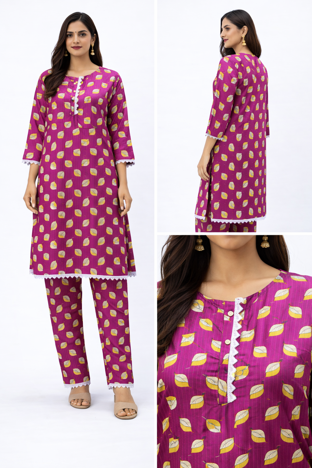 Set of 5 – Elegant 2-Piece Ladies Stitched Set – Doria Khaddar
