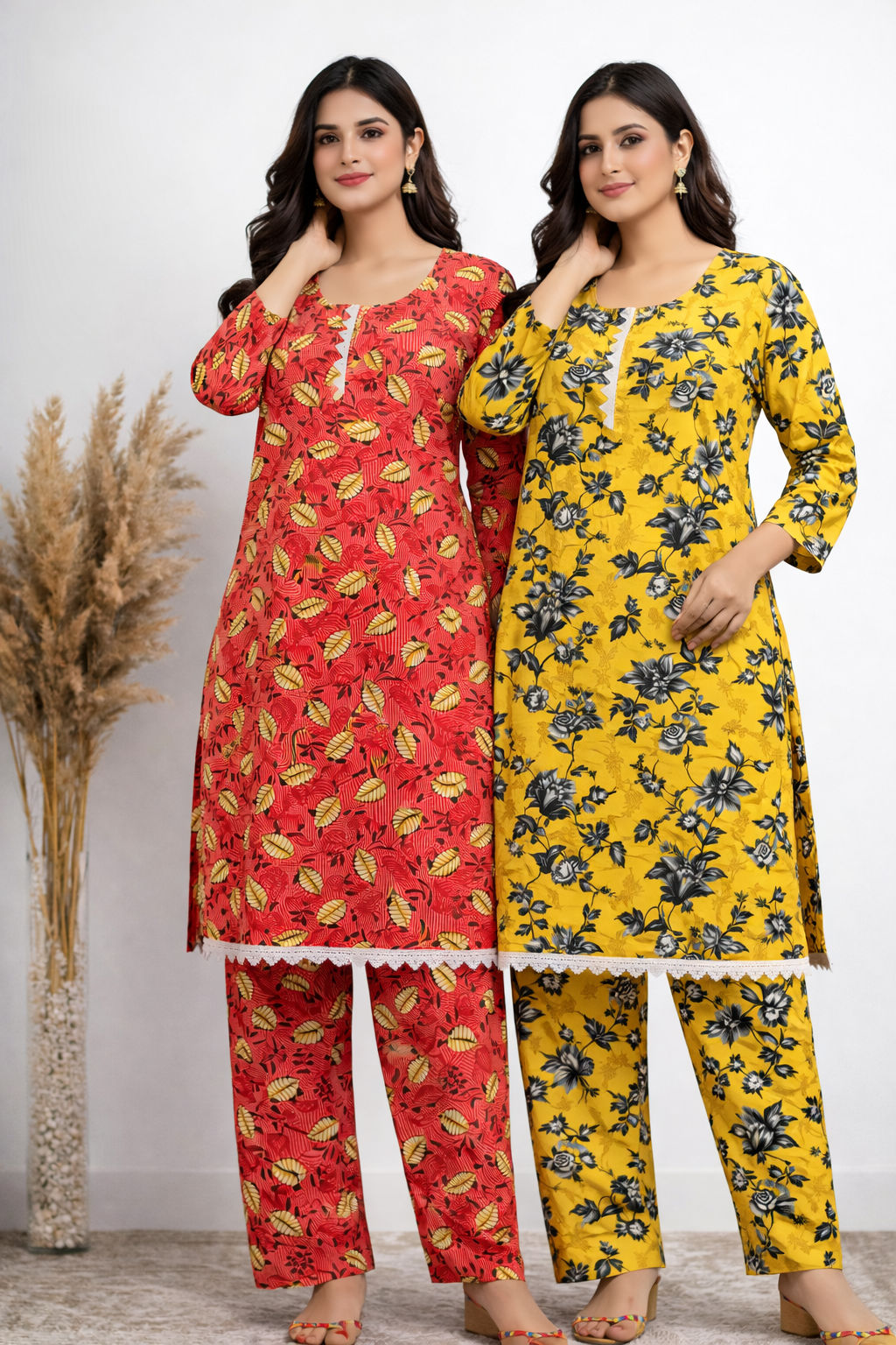 Set of 2 Winter Stitched 2Piece Ladies Suit -Ali Bhai Cloth House